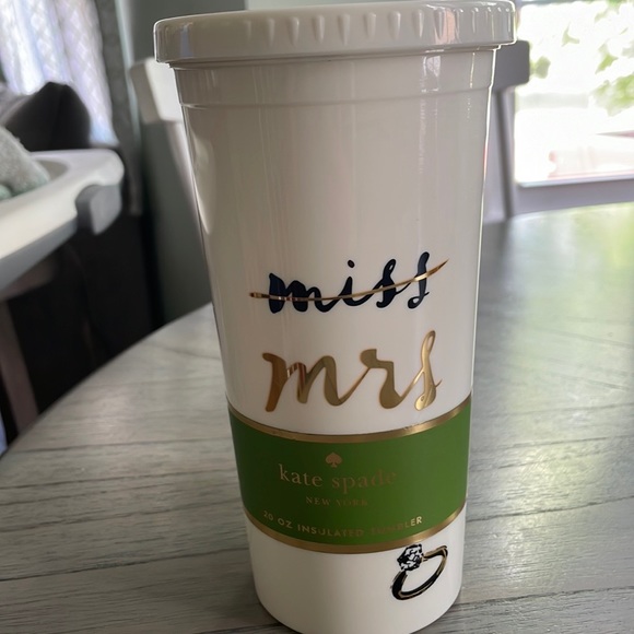 kate spade Dining Nwt Kate Spade Miss To Mrs Tumbler For Brides